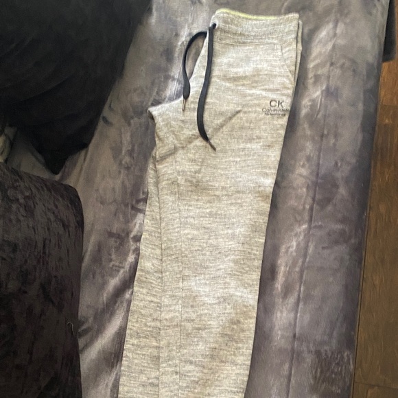 Calvin Klein Performance Pants - Calvin Klein Performance Heather Gray Women's Jogger Track Pants